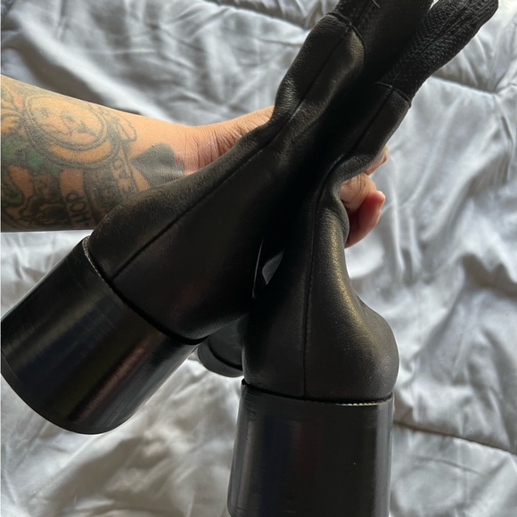 See by Chloe Wendy stretch-knit leather Chelsea boots size 42 - Picture 6 of 9